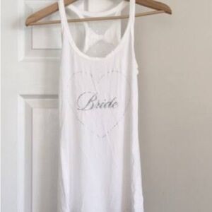 Victoria’s Secret Bridal “Bride” tank top.